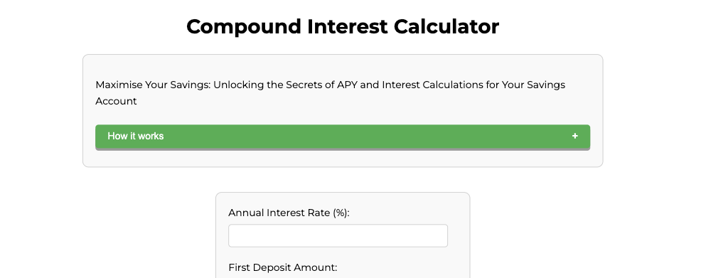 Compound Interest Calculator